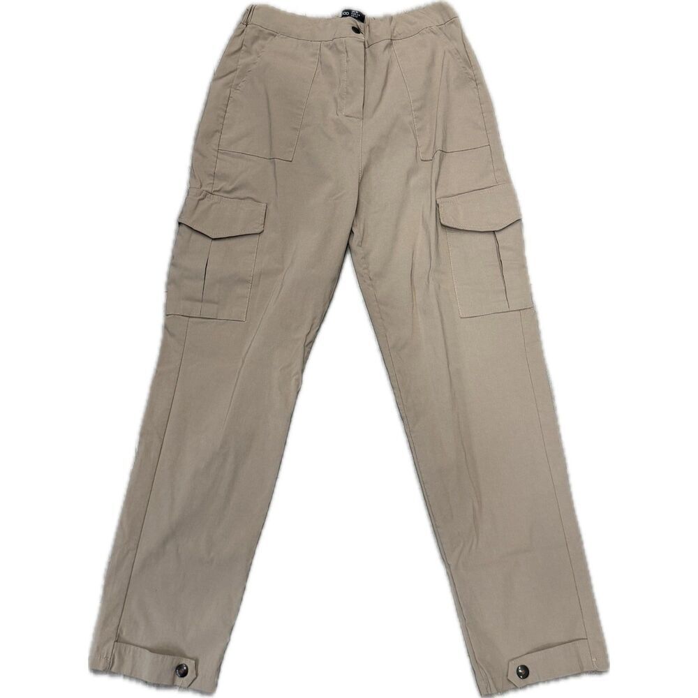 Boohoo Beige Cargo Utility Pants – Size 12